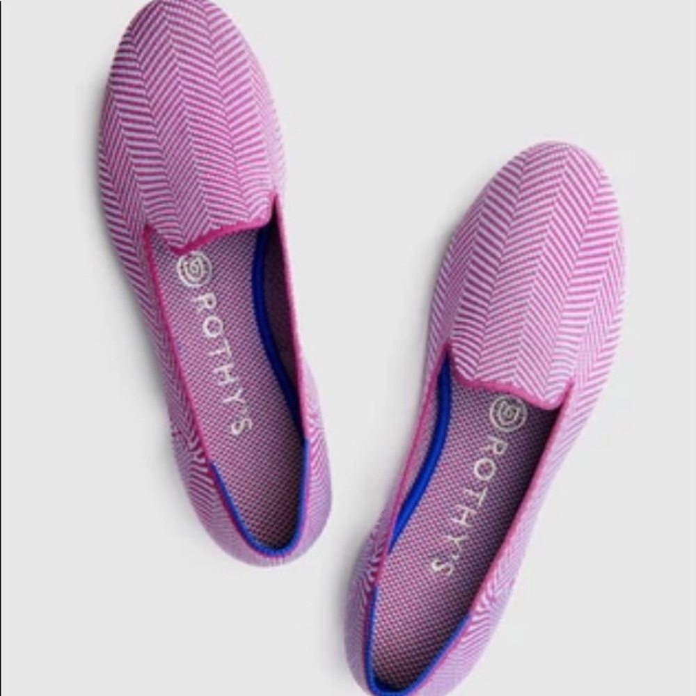 BNIB Amethyst Metallic Herringbone Loafers